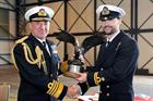 First Sea Lord and Chief of Naval Staff Sir George Zambellas and Lt Mike Curd