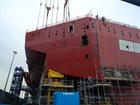 SP12, the penultimate sponson section, is added to HMS Queen Elizabeth 
