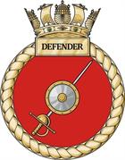 HMS Defender Crest