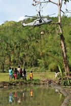Bringing aid to isolated villages