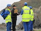 HM Coastguard & Police at Porthkerris