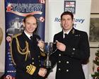 CPO Dave Pascoe of 771 NAS winning the RN sportsman of the Year award