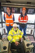 Prince Michael of Kent in the Goliath crane