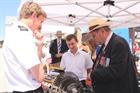 ETS AET's talking through the Gnome engine with a Veteran at Cornwall Armed Forces Day