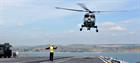 Lynx approaches HMS Ocean