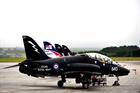 Hawk aircraft with new white flash on its tail at RNAS Culdrose