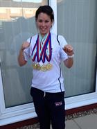 LAET Sam Irish and her 4 Gold medals