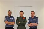 L to R: LAET Iain Hart, Lt Amy Gilmore and LAET Sean Whitmore