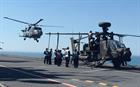 Wildcat Attack Helicopter Arrives On HMS Ocean