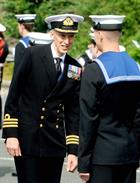 Cdr Ian Fitter at the Freedom of Helston parade 