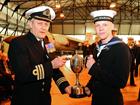 NA Thomas Graves receiving the Special Endeavour award from Cdr Mark Deller