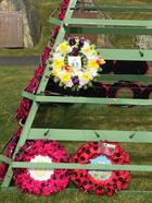 824 NAS wreath at the War Memorial