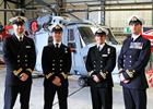 First Ab-initio Wildcat Wings Awarded L-R Lt Si Hall, Lt Dave Harwood, Lt Tim Dunning and Lt Kev Reg