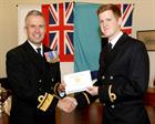 SLt Riley Handforth and Rear Admiral Keith Blount OBE