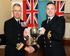 Lt  Nik Wielbo and Rear Admiral Keith Blount OBE