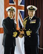 Admiral Blount and Captain Stembridge