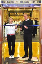 Petty Officer Jane West & Commodore Paul Chivers OBE cutting the ribbon