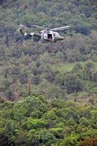 Abseiling from 847NAS Mk7 Lynx in Malaysia