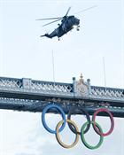 CHF Sea King and Tower Bridge Olympic Rings