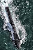 HMS Ambush from the air