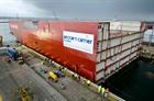 LB04 enters dock at Rosyth