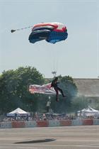 Parachuting display at Collingwood