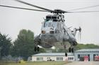 849 NAS Sea King Mk7 (SKASaC) helicopter at BAN Landivisiau, Brittany