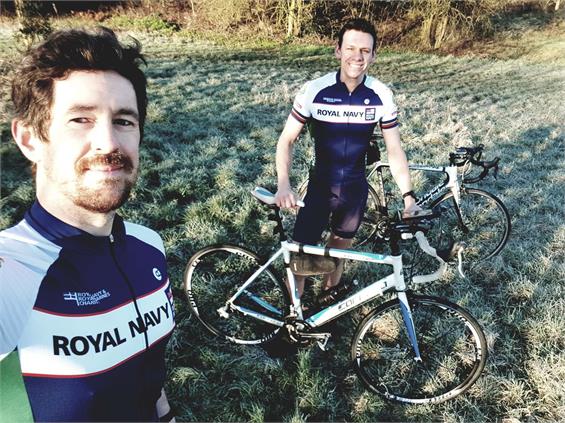 Royal Navy spokemen begin epic charity cycle ride across the USA
