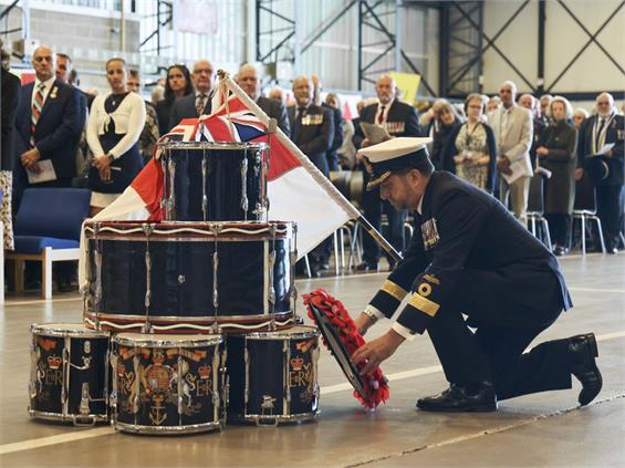Yeovilton remember the ‘Falklands 1,400’ and the 12 men who never returned