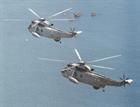 Two of 849 Squadron’s ASaC helicopters