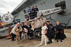 Hounds for Heroes visit HMS Illustrious