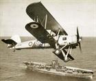 Fairly Swordfish of 820 NAS over HMS Ark Royal WW2