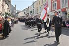 HMS Seahawk Freedom of Helston Parade Colour party