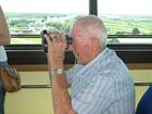 Barrie Derrick scanning the skies from the Air Traffic Control Tower
