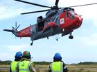 Under slung practical with Sea King from 771 NAS
