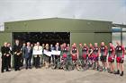 The Three Charities are awarded their cheques with the Sea King Force Fundraisers & Sqn Personnel
