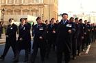 Aircrewmen marching at the Cenotaph 2013