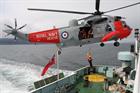HMS Gannet SAR Sea King - stock image