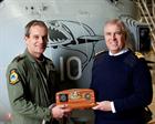 Commander Nick Godwin CO 820 NAS with HRH The Duke of York