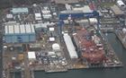 Aerial view of Queen Elizabeth carrier 12 February 2014. 