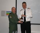 Lt Cdr Paul Robertson & Captain Mark Garratt Commanding Officer RNAS Culdrose
