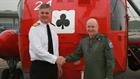  Lt Cdr Paul Robertson & Captain Mark Garratt Commanding Officer RNAS Culdrose