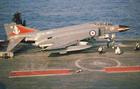 Phantom on waist catapult of HMS Ark Royal