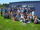 Children, Staff and Sailors at the St Michaels School facility