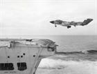Sea Vixen landing on HMS Ark Royal - Crown Copyright