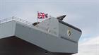 Front of ramp on HMS Queen Elizabeth
