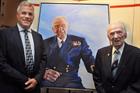Cdre Jock Alexander with Eric ‘Winkle’ Brown and the portrait