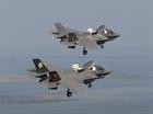 F-35B aircraft BF-1 and BF-4 fly together in Mode 4 formation