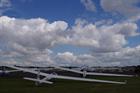 Gliders lined up ready for take off