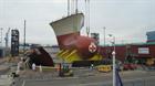 543 tonne bulbous bow lifted 16 Sep 2014